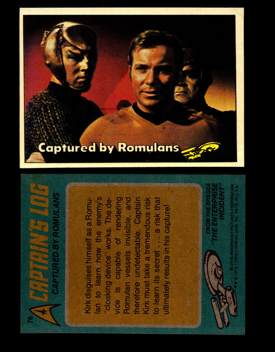 Star Trek 1976 Vintage Topps Trading Card #1-88 You Pick Singles #76  - TvMovieCards.com