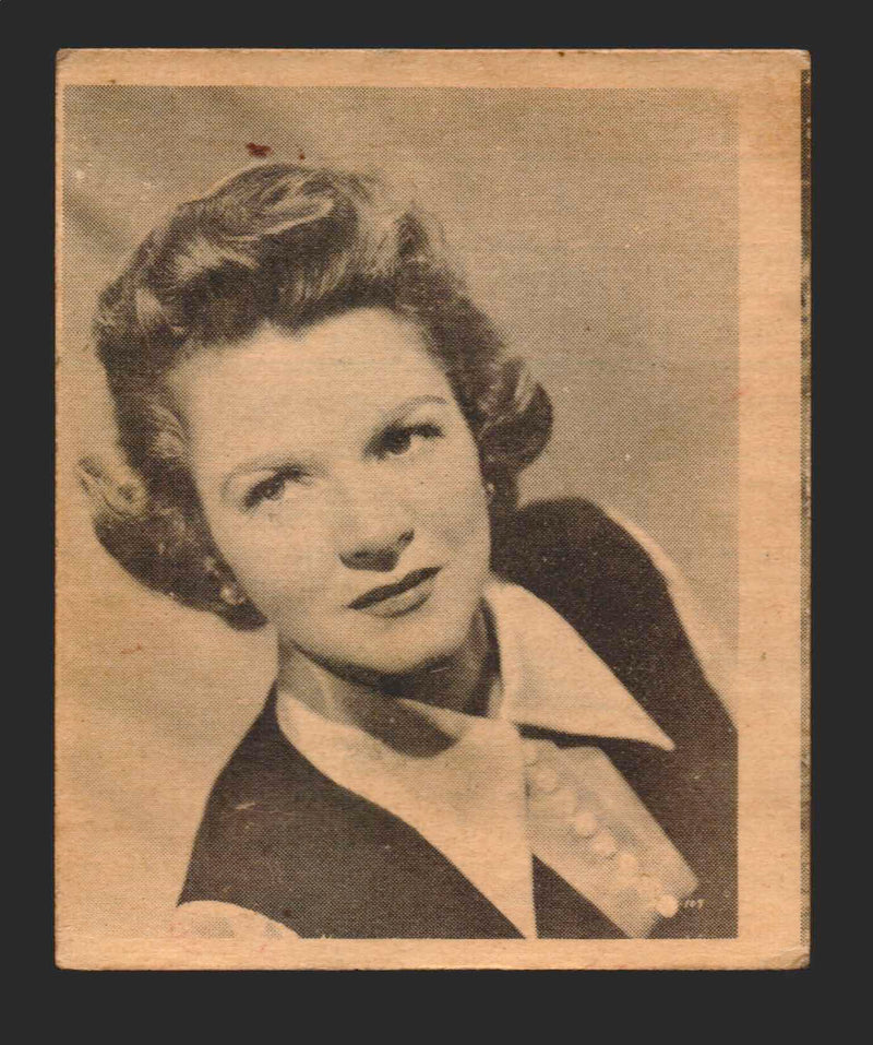 1948 Swell The Babe Ruth Story Trading Card #3 Claire Hodgson Philadelphia Gum   - TvMovieCards.com