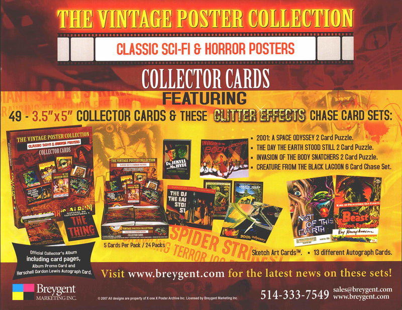 Classic Vintage Movie Posters Science Fiction and Horror Dealer Sell Sheet Sale   - TvMovieCards.com