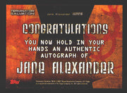 Terminator Salvation Movie Jane Alexander - Virginia Autograph Card 2009 Topps   - TvMovieCards.com