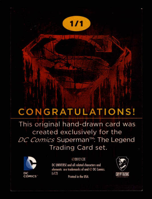 Superman: The Legend 2013 Cryptozoic DC Comics Sketch Card   - TvMovieCards.com