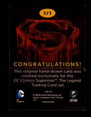 Superman: The Legend 2013 Cryptozoic DC Comics Sketch Card by William Bronson   - TvMovieCards.com