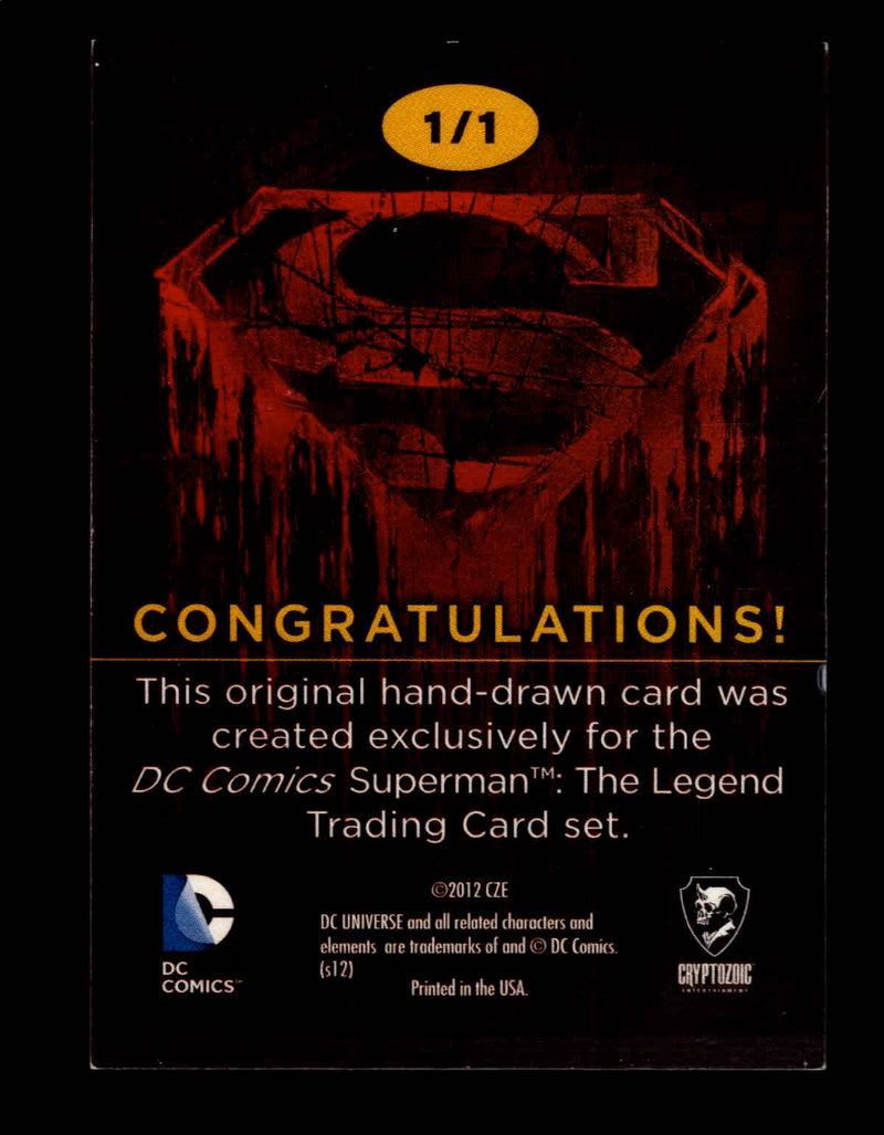 Superman: The Legend 2013 Cryptozoic DC Comics Sketch Card by William Bronson   - TvMovieCards.com