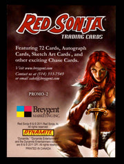 Red Sonja 2012 Breygent Promo #2 Trading Card   - TvMovieCards.com