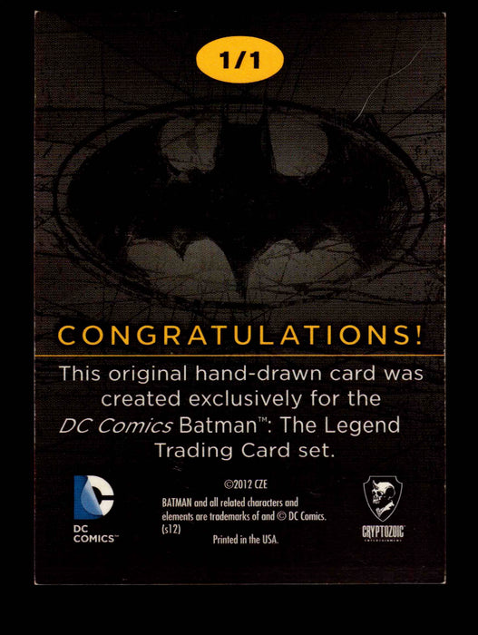 DC Comics Batman: The Legend 2013 Cryptozoic Sketch Card   - TvMovieCards.com