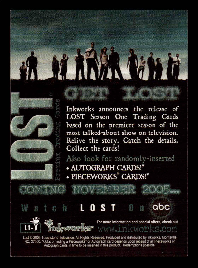 Lost Season 1 One L1-i (3 cast; inkworks.com exclusive) Promo Trading Card   - TvMovieCards.com