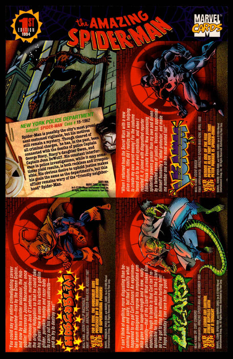 1994 DC Master Series Uncut 6 Card Promo Sheet Skybox Base Trading Cards   - TvMovieCards.com