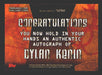 Terminator Salvation Movie Dylan Kenin - Turnbull Autograph Card 2009 Topps   - TvMovieCards.com