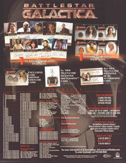 Battlestar Galactica Season One 1 Trading Card Dealer Sell Sheet Sale Promo Ad   - TvMovieCards.com