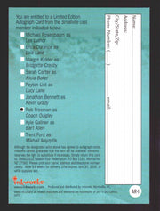 Smallville Season 4 Rob Freeman as Coach Quigley AR-1 Redemption Card   - TvMovieCards.com