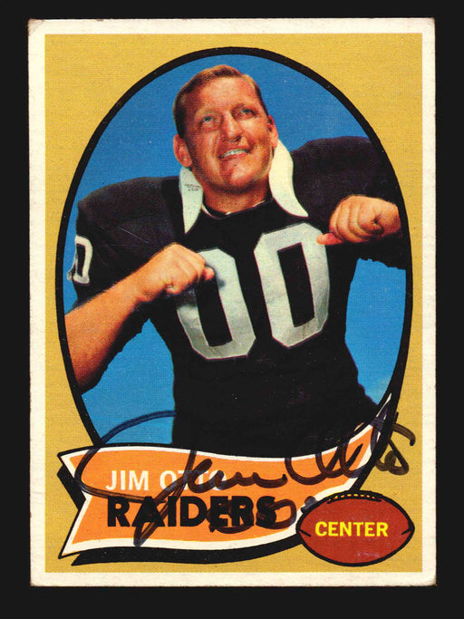 1970 Topps Football Autographed Signed Trading Card #116 Jim Otto Raiders   - TvMovieCards.com