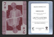 Outlander Season 4 Magenta Metal Printing Plate Chase 7 Diamonds Playing Card   - TvMovieCards.com
