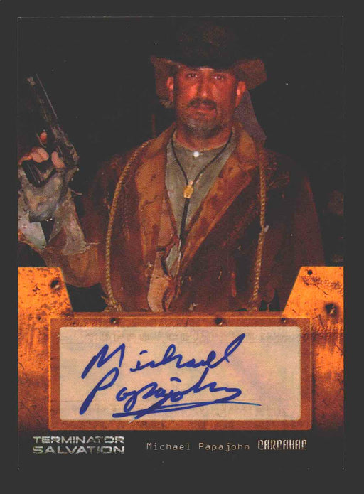 Terminator Salvation Movie Michael Papajohn - Carnahan Autograph Card 2009   - TvMovieCards.com