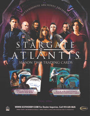 Stargate Atlantis Season 2 Two Trading Card Dealer Sell Sheet Promotional Sale   - TvMovieCards.com