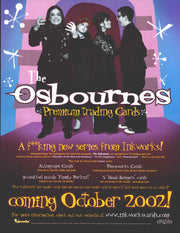 The Osbournes Trading Card Dealer Sell Sheet Sale Ad Ozzy Inkworks 2002   - TvMovieCards.com