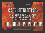 Terminator Salvation Movie Michael Papajohn - Carnahan Autograph Card 2009   - TvMovieCards.com