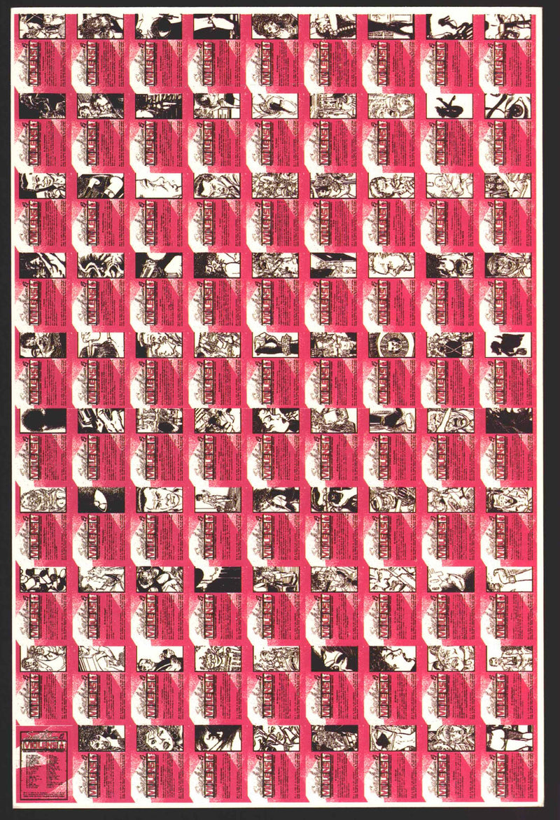 1992 Sachs & Violens Uncut Sheet Mini Promo Trading Card Comic Images   - TvMovieCards.com