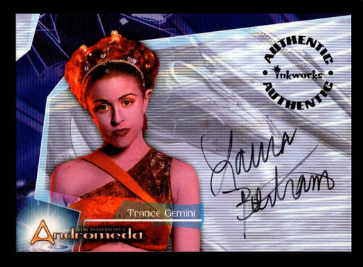 Andromeda Season 1 A4 Laura Bertram (Trance Gemini) Autograph Trading Card   - TvMovieCards.com