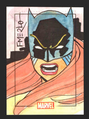 The Avengers Silver Age Heroes + Villains Artist Sketch Card by Fernando Merlo   - TvMovieCards.com