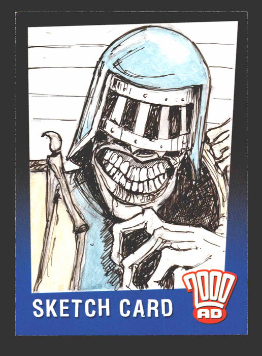 2000AD Judge Dredd Sarah Lyons Artist Sketch Card 1/1 Strictly Ink   - TvMovieCards.com