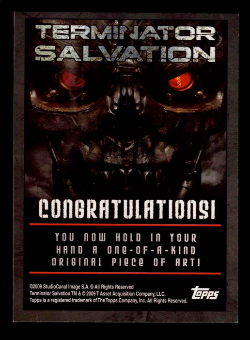 2009 Terminator Salvation Bruce Gerlach Artist Sketch Card 1/1 Topps   - TvMovieCards.com