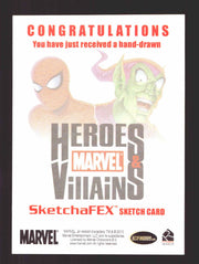 The Avengers Silver Age Heroes + Villains Artist Sketch Card by Fernando Merlo   - TvMovieCards.com