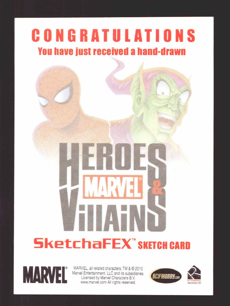 The Avengers Silver Age Heroes + Villains Artist Sketch Card by Fernando Merlo   - TvMovieCards.com