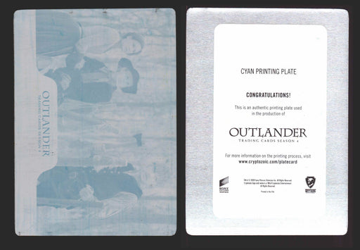 Outlander Season 4 Cyan Metal Printing Plate Chase Card   - TvMovieCards.com