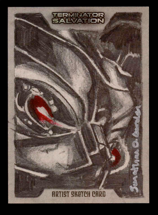 2009 Terminator Salvation Jonathan D. Gordon Artist Sketch Card 1/1 Topps   - TvMovieCards.com