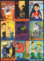 1995 MTV Animation Uncut Promo 9-Card Trading Card Panel Fleer Ultra   - TvMovieCards.com