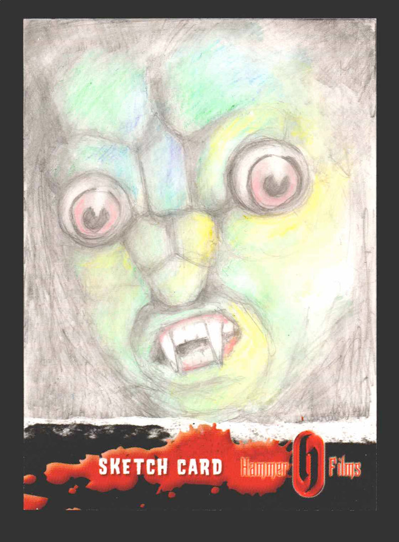 Hammer Horror Films Series 1 Sarah Lyons Artist Sketch Card 1/1 Strictly Ink   - TvMovieCards.com