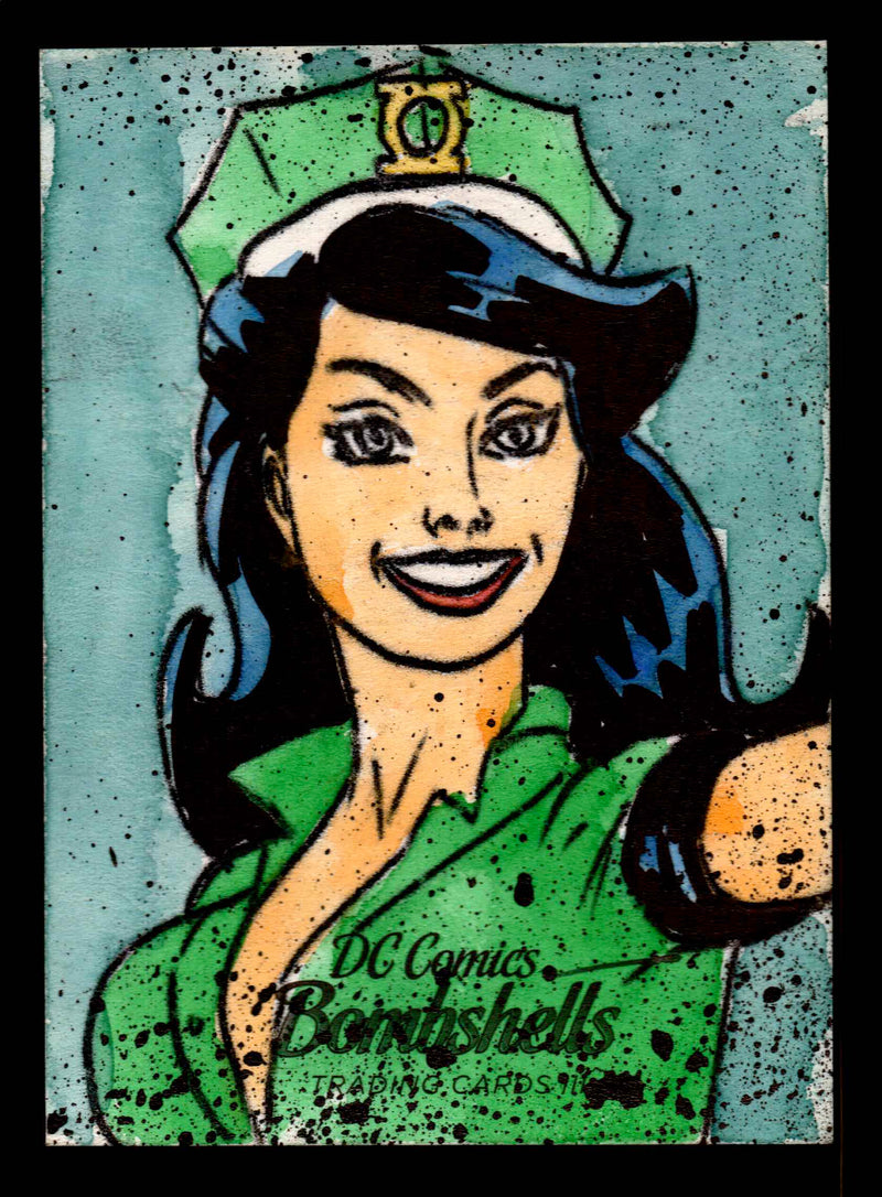 2019 DC Comics Bombshells III Artist Jeffrey Benitez Sketch Card Cryptozoic   - TvMovieCards.com