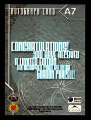 2002 Lexx Dynamic Forces A7 Gordon Purcell Autograph Trading Card   - TvMovieCards.com