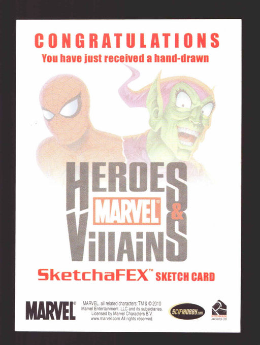 The Avengers Silver Age Heroes + Villains Artist Sketch Card by Fernando Merlo   - TvMovieCards.com