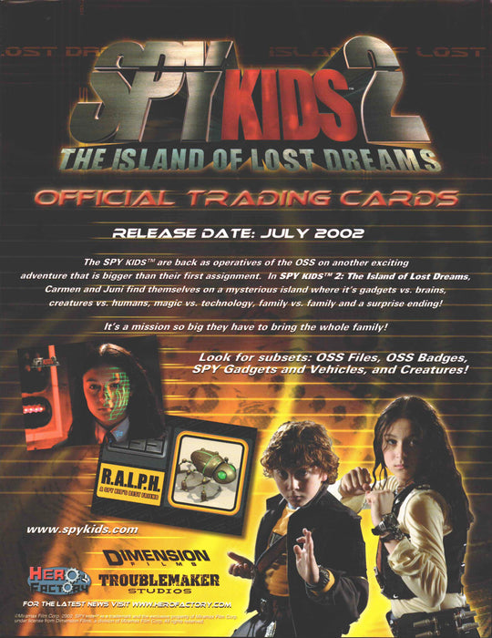 Sky Kids 2 Island of Lost Dreams Trading Card Dealer Sell Sheet Sale Ad 2002   - TvMovieCards.com