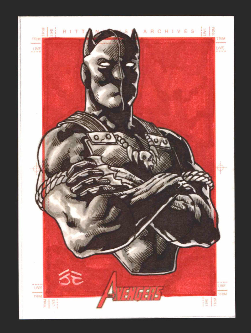 The Avengers Silver Age Greatest Heroes Artist Sketch Card by Nestor Celario Jr   - TvMovieCards.com