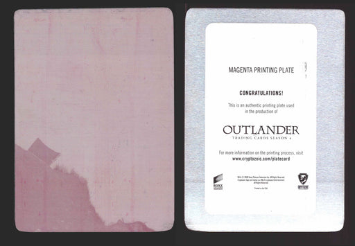 Outlander Season 4 Magenta Metal Printing Plate Chase Card   - TvMovieCards.com