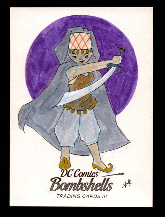 2019 DC Comics Bombshells III Artist Autumn Frederickson Sketch Card Cryptozoic   - TvMovieCards.com