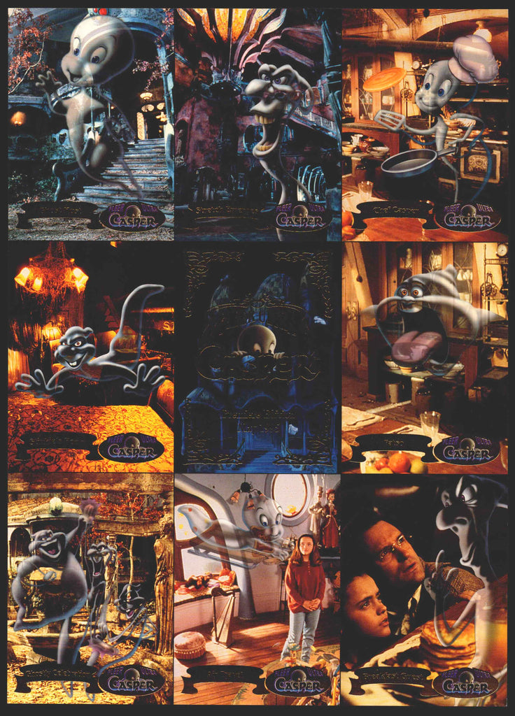 1995 Casper Movie Uncut Promo 9-Card Trading Card Panel Fleer