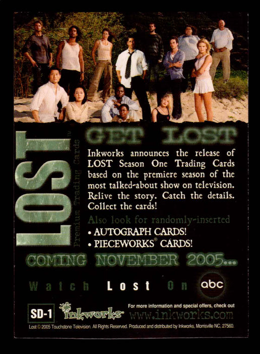 Lost Season 1 One SD San Diego Comic Con 2005 SD-1 Promo Trading Card   - TvMovieCards.com