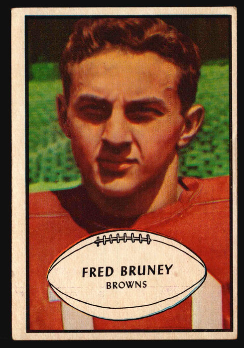 1953 Bowman Football Trading Card - Fred Bruney SP #49 Browns VG/EX   - TvMovieCards.com