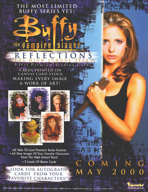 Buffy the Vampire Slayer Reflections Trading Card Dealer Sell Sheet Promo Sale   - TvMovieCards.com