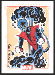 Marvel 75th Anniversary SketchaFEX Sketch Card Nightcrawler by - TvMovieCards.com