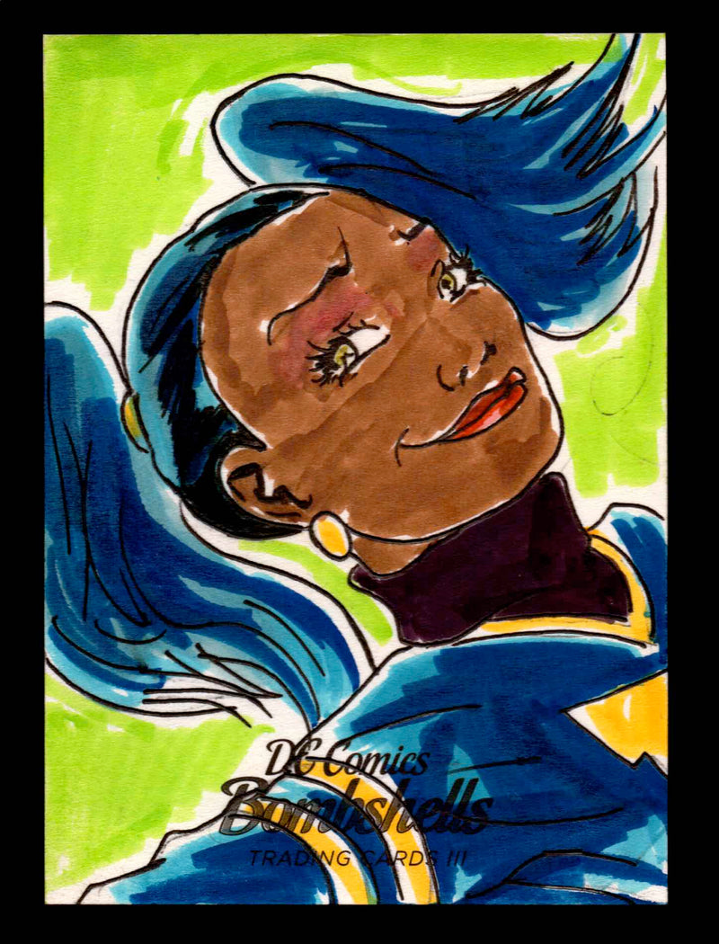 2019 DC Comics Bombshells III Artist Orlando Baez Sketch Card Cryptozoic   - TvMovieCards.com