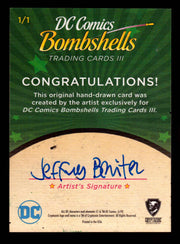 2019 DC Comics Bombshells III Artist Jeffrey Benitez Sketch Card Cryptozoic   - TvMovieCards.com