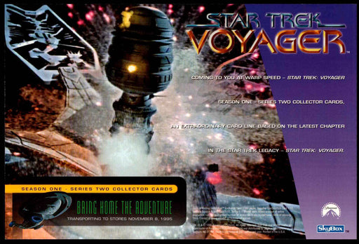 Star Trek Voyager Season One Series Two Uncut Trading Card Promo Sheet 1995   - TvMovieCards.com