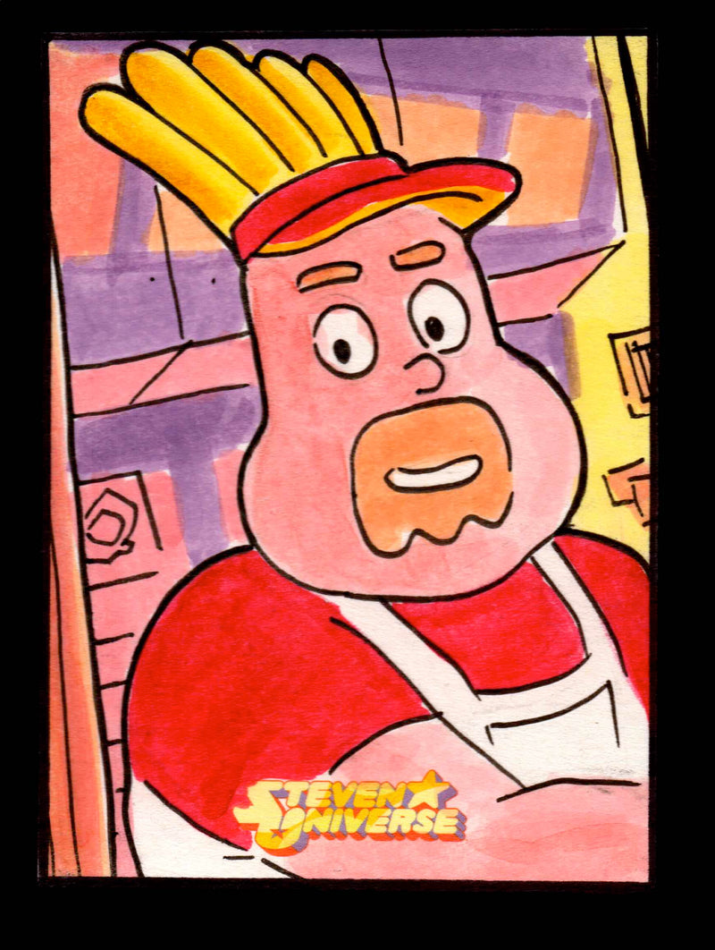 2019 Steven Universe Artist "Mr. Fryman" Sketch Card by David Lee   - TvMovieCards.com