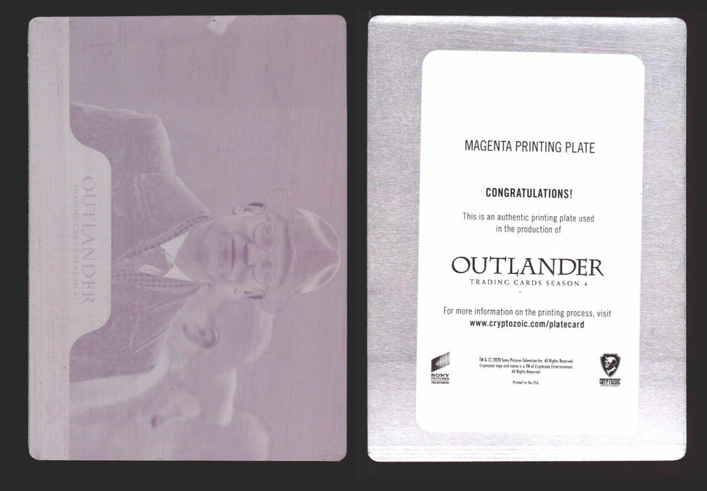 Outlander Season 4 Magenta Metal Printing Plate Chase Trading Card   - TvMovieCards.com