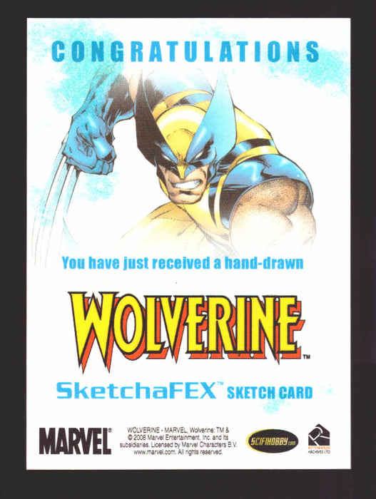 2009  X-Men Origins Wolverine Artist Sketch Trading Card by Darren Chandler   - TvMovieCards.com