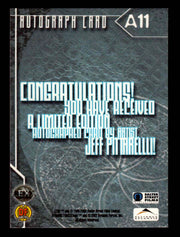 2002 Lexx Dynamic Forces A11 Jeff Pittarreli Autograph Card   - TvMovieCards.com